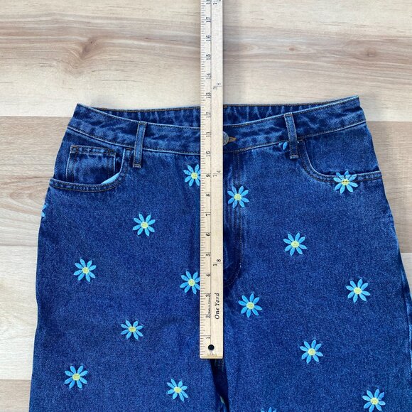 NWT Lucy & Yak Women's Daisy-Mae Embroidered Floral Jeans Size 30L Hippie Boho - Picture 4 of 10